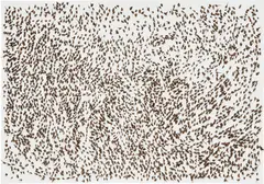 Giuseppe Penone, Spine d'acacia - Contatto 22 settembre 2010, 2010, acrylic, glass microspheres and acacia thorns on canvas