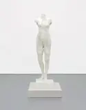 David Altmejd, L’oeuf, 2016, bronze, white paint, and optional concrete pedestal