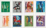 Marino from Shakespeare I by Marino Marini, 1978, The complete set of eight etchings with aquatint and drypoint in colors, on Arches paper, with full margins, all contain, sold Apr 2018