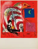 L’Arc-en-ciel (The Rainbow) by Marc Chagall, 1969, Lithograph in colors, on Arches paper, with full margins, sold Apr 2018