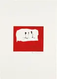 Untitled (Phoenician Red) by Robert Motherwell, 1976, Monotype with etching inks in colors, on handmade Hayle Mill paper, with full margins, offered Apr 2018