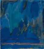 Tales of Genji III by Helen Frankenthaler, 1998, Woodcut (53 colors from 18 woodblocks) and pochoir in colors, on gray TGL handmade paper, the full sheet, sold Apr 2018