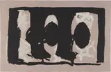 Elegy Study I by Robert Motherwell, 1989, Lithograph in colors, on light brown TGL handmade paper, with full margins, sold Apr 2018