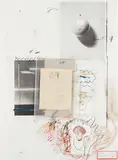 Cy Twombly, Natural History Part I Mushrooms: No. VIII, 1974, Lithograph with collotype in colors with collage and touches of hand-coloring, on Rives Couronne paper, the full sheet