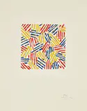 Jasper Johns, Untitled, 1977, Screenprint in colors, on Rives Moulin du Gué paper, with full margins