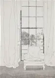 David Hockney, Home, from Illustrations for Six Fairy Tales from the Brothers Grimm, 1969, Etching, on Hodgkinson handmade wove paper watermarked 'DH / PP', the full sheet