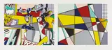 Roy Lichtenstein, Tel Aviv Museum Print, 1989, Lithograph in colors, on Rives BFK paper, with full margins