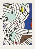 Roy Lichtenstein, Composition I, 1996, Screenprint in colors, on Lanaquarelle Watercolor paper, with full margins