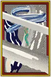 Roy Lichtenstein, Reflections on Expressionist Painting, from The Carnegie Hall 100th Anniversary Portfolio, 1990, Screenprint in encaustic wax and magna in colors, on Saunders Waterford paper, with full margins