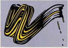 Brushstroke by Roy Lichtenstein, 1965, Screenprint in colors, on heavy wove paper, with full margins, sold Apr 2018