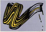 Roy Lichtenstein, Brushstroke, 1965, Screenprint in colors, on heavy wove paper, with full margins