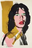 Mick Jagger by Andy Warhol, 1975, Screenprint in colors, on Arches Aquarelle paper, the full sheet, sold Apr 2018