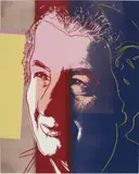 Golda Meir, from Ten Portraits of Jews of the Twentieth Century by Andy Warhol, 1980, Unique screenprint in colors, on Lenox Museum Board, the full sheet,, sold Apr 2018