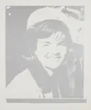 Jacqueline Kennedy I (Jackie I), from 11 Pop Artists, Volume I by Andy Warhol, 1966, Screenprint in silver, on wove paper, with full margins, sold Apr 2018