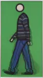 Julian Opie, Jeremy Walking in Stripy Jumper