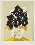 Georges Braque, Les amaryllis, 1958, Aquatint and etching in colors, on Rives BFK paper, with wide margins