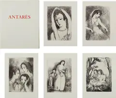 Antarès by Marie Laurencin, 1944, The complete set of five etchings, on Rives BFK paper, with full margins, the sheets loose and folded (as issued), title, sold Apr 2018