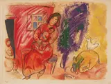 Maternité (Maternity) by Marc Chagall, 1954, Lithograph in colors, on Arches wove paper, with full margins, sold Apr 2018