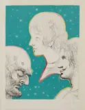 Merville and his Sons Reunited, from Three Plays by the Marquis de Sade by Salvador Dalí, 1969, Lithograph in colors, on Arches paper, with full margins, sold Apr 2018