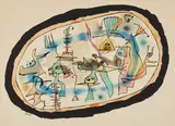 La Naissance du jour (Birth of the Day) by Joan Miró, 1957, Lithograph in colors, on Arches paper, with margins, sold Apr 2018