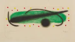 Fusée (Rocket): one plate by Joan Miró, 1959, Aquatint in colors, on pale green wove paper, with full margins, sold Apr 2018