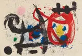 Le Cheval ivre (The Drunken Horse) by Joan Miró, 1964, Lithograph in colors, on Arches paper, the full sheet, sold Apr 2018