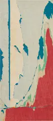 Jacques de la Villeglé, Décollage, 1964, Paper collage in colors, on wood, mounted in open face aluminum backing and frame (as issued)