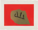 Robert Motherwell, Australian Stone, 1984, Etching and aquatint in colors, with chine collé to Georges Duchêne Hawthorne of Larroque handmade paper, with full margins