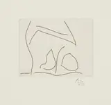 Robert Motherwell, L'Amour, 1984, Etching, on German Etching paper, with full margins