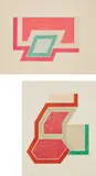Conway; and Sunapee, from Eccentric Polygons by Frank Stella, 1974, Two lithographs and screenprint in colors, on Arches paper, with full margins, sold Apr 2018