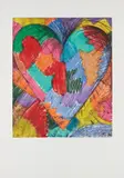 Jim Dine, The Heart Called Paris Spring, 1982, Etching with drypoint in colors, on Rives BFK paper, with full margins