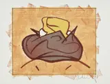 Claes Oldenburg, Baked Potato with Butter, 1972, Lithograph in colors, on Hodgkinson handmade paper, with full margins