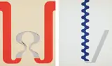 Gerald Laing, Compact, from 11 Pop Artists, Volume I; and Slide, from 11 Pop Artists, Volume II, 1965-66, Two screenprints with diecut Mylar in colors, on wove paper and styrene, the full sheets
