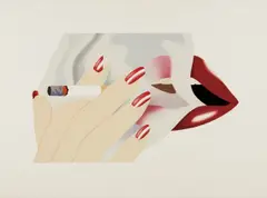 Smoker by Tom Wesselmann, 1976, Lithograph with embossing in colors, on Arches paper, with full margins, sold Apr 2018