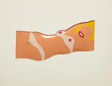 Tom Wesselmann, Cut-Out Nude, from 11 Pop Artists, Volume I, 1965, Screenprint in colors, on formed vinyl with die-cut mat,