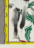 Roy Lichtenstein, Against Apartheid, 1983, Lithograph in colors, on Arches paper, the full sheet