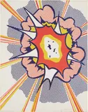 Roy Lichtenstein, Explosion, from Portfolio 9, 1967, Lithograph in colors, on Rives paper, the full sheet