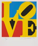 Robert Indiana, Book of Love: one plate, 1996, Screenprint in colours, on A.N.W. Crestwood Museum Edition paper, with full margins