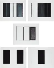 Brice Marden, Five Threes, 1976-77, The complete set of five etchings and aquatint in colors, on Stonehenge paper, with full margins