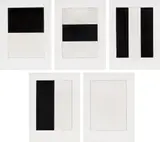 Brice Marden, Five Plates, 1973, The complete set of five, including four etchings and aquatint and one etching, on Rives BFK paper, with full margins