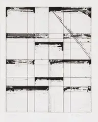 Etching for Parkett by Brice Marden, 1986, Etching and aquatint, on Rives BFK paper, with full margins, bound (as issued), sold Apr 2018