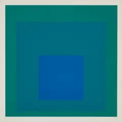 I-S c by Josef Albers, 1969, Screenprint in colors, on German Etching paper, with full margins, sold Apr 2018