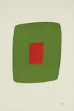 Green with Red, from Suite of Twenty-Seven Color Lithographs by Ellsworth Kelly, 1965, Lithograph in colors, on Rives BFK paper, with full margins, sold Apr 2018