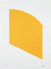 Orange by Ellsworth Kelly, 2004, Lithograph, on Rives BFK paper, with full margins, sold Apr 2018