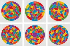 Stars by Sol LeWitt, 2002, The complete set of six linocuts in colors, on Somerset Satin paper, with full margins, sold Apr 2018