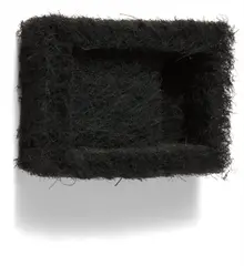 Hair Box by Richard Artschwager, 1990, Paint on rubberized hair with wood backing, contained in the original plywood box, sold Apr 2018