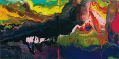 Gerhard Richter, Flow (P16), 2016, Digitaler Farbfotoabzug auf Diasec