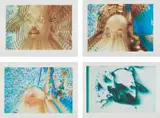 Nam June Paik, Allen in Vision, four plates, 1990, Four screenprints and inkjet in colors, on Arches paper, with full margins