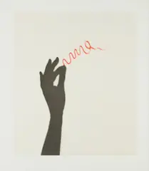 Flourish by Markus Raetz, 2001, Photogravure in colors, on Gampi paper, with full margins, sold Apr 2018