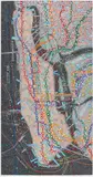 Paula Scher, NYC Transit, 2008, Screenprint in colors, on Deluxe Lana Quarelle paper, with full margins